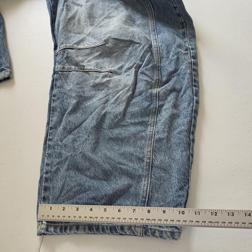 We The Free Jeans Womens 28 Blue Lucky You Mid Rise Barrel Wide Leg Denim - Picture 9 of 12